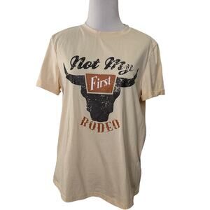 Cream Graphic Short Sleeve Tee